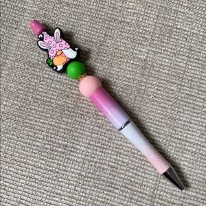 Gnome Holding A Carrot Basket Pen